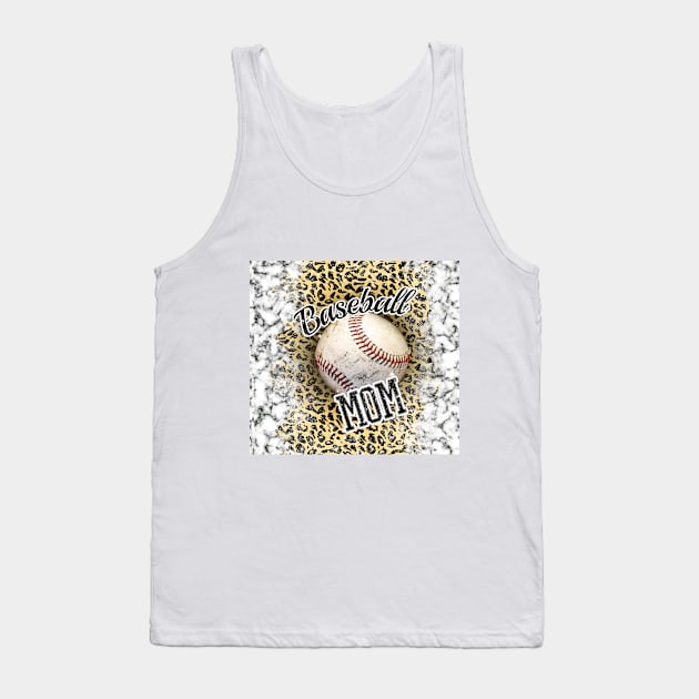 Baseball Cheetah mom Tank Top by 2SUNS